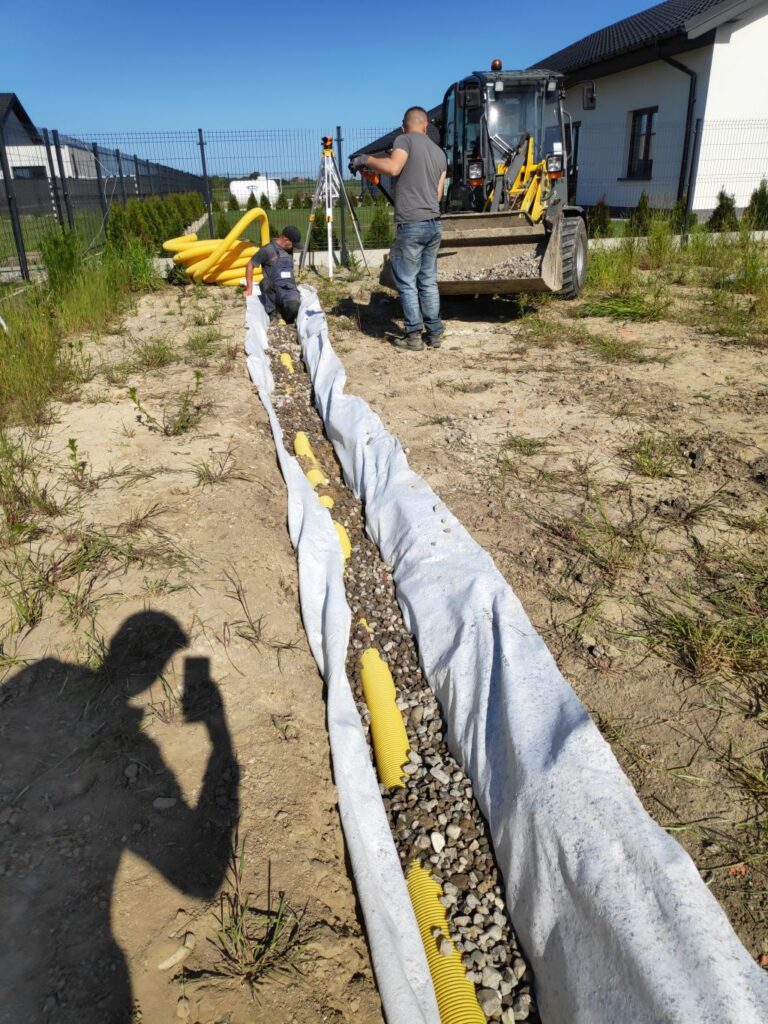 Drenaż, Instalacja odwadniająca Płońsk